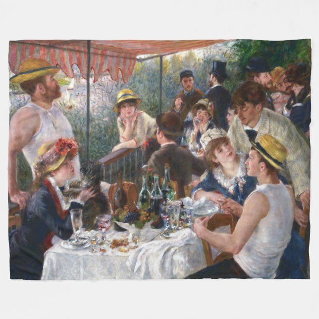 Couverture Polaire Pierre-Auguste Renoir - Déjeuner de la fête nautiq (Devant (Horizontal))