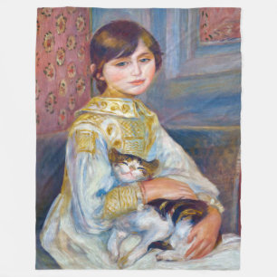 Couverture Polaire Pierre-Auguste Renoir - Enfant au chat