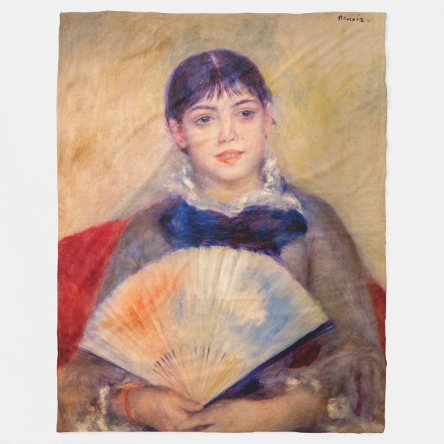 Couverture Polaire Pierre-Auguste Renoir - Fille avec un ventilateur (Devant)