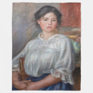 Couverture Polaire Pierre-Auguste Renoir - Jeune Femme Assis