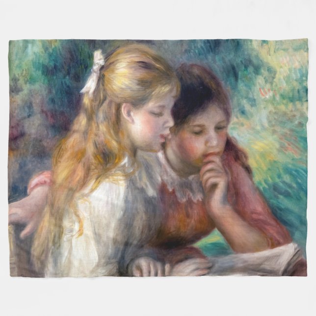 Couverture Polaire Pierre-Auguste Renoir - Lecture (Devant (Horizontal))