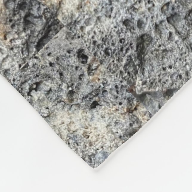 Couverture Polaire Pierre poreuse | Motif facturé | (Coin)