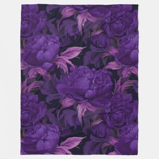 Couverture Polaire Pies mauves (Devant)