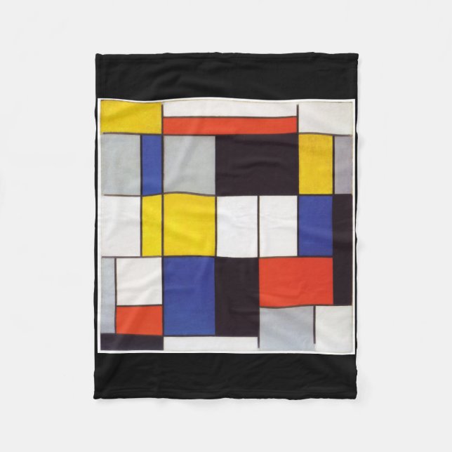 Couverture Polaire PIET MONDRIAAN - Compositon A 1923 (Devant)