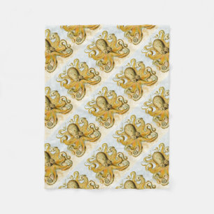 Couverture Polaire Pieuvre marine peinte calmar Kraken