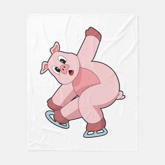 Couverture Polaire Pig Patinage sur glace Patins sur glace (Devant)