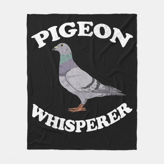 Couverture Polaire Pigeon Whisperer Pigeon Racing Cadeau Pigeon (Devant)