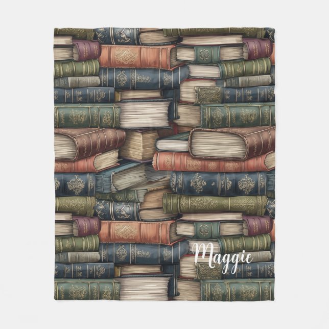 Couverture Polaire Pile de livres anciens (Devant)