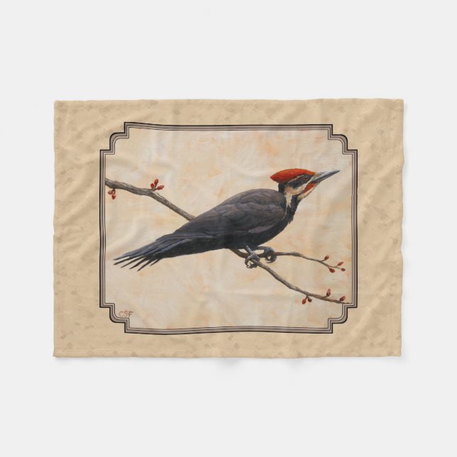 Couverture Polaire Pileated Woodpecker (Devant (Horizontal))