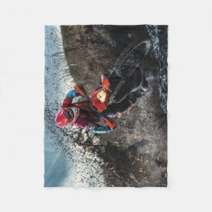 Couverture Polaire Pilote de vélo droit jetez l'oreiller