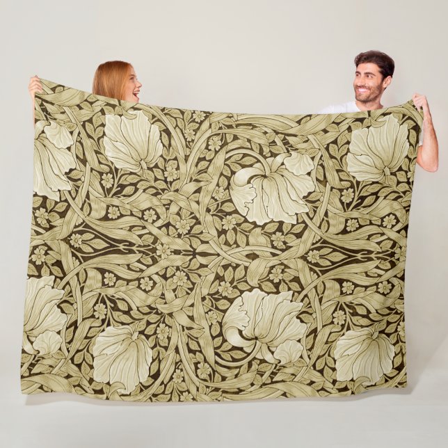 Couverture Polaire Pimpernel Gold, William Morris (En situation)