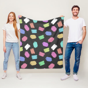 Couverture Polaire Pinceau de peinture contours, pinceaux colorés