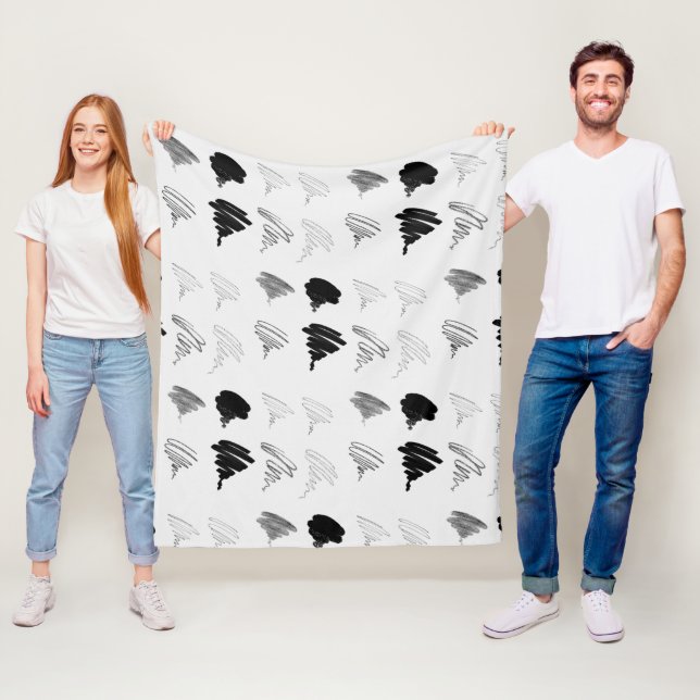 Couverture Polaire Pinceau du Motif de test (En situation)