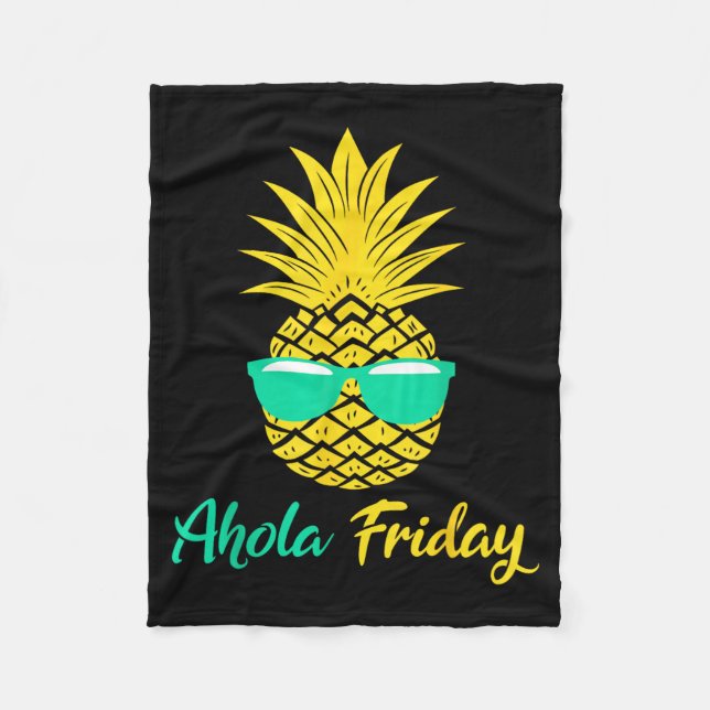 Couverture Polaire Pineapple Vendredi Aloha Été Fruit Pineapple (Devant)
