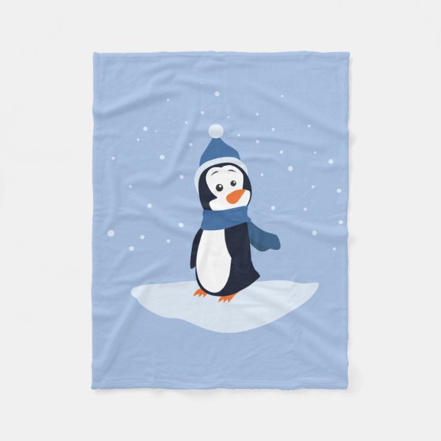 Couverture Polaire Pingouin (Devant)