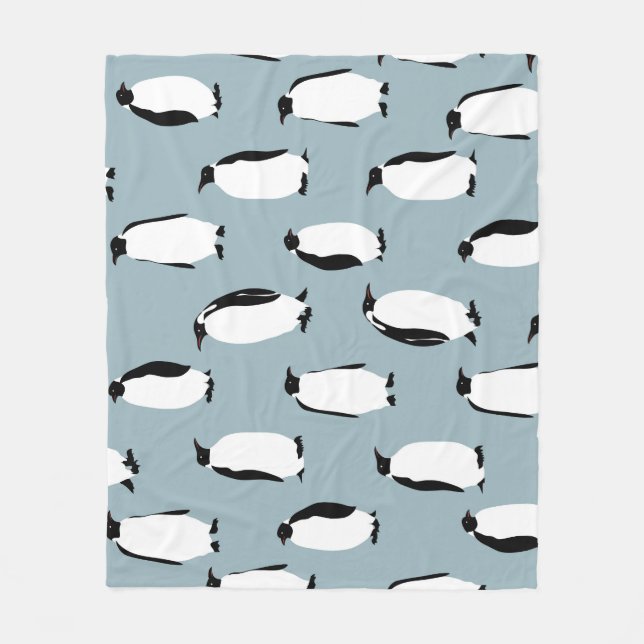 Couverture Polaire Pingouin Bird animal mignonne Motif (Devant)