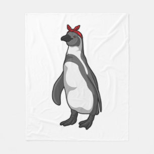 Couverture Polaire Pingouin with bandana