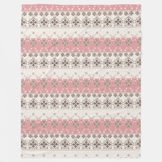 Couverture Polaire Pink beige (Devant)