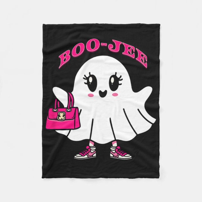 Couverture Polaire Pink Boo-jee Drôle Fantôme Halloween (Devant)
