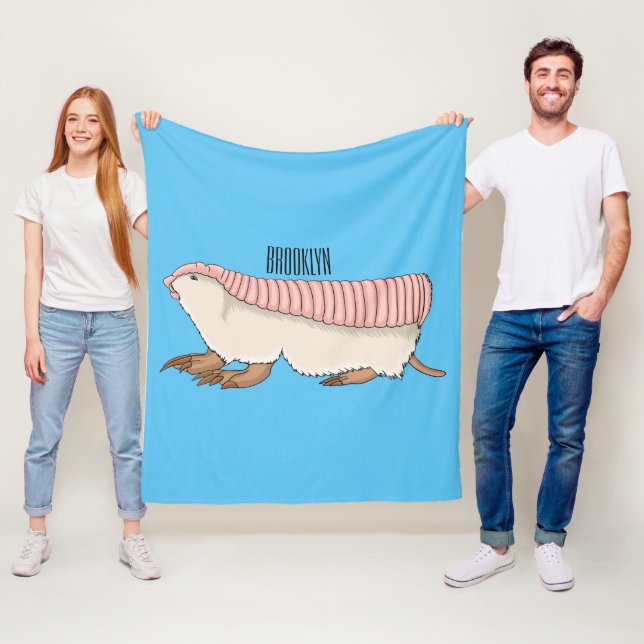 Couverture Polaire Pink fairy armadillo (En situation)