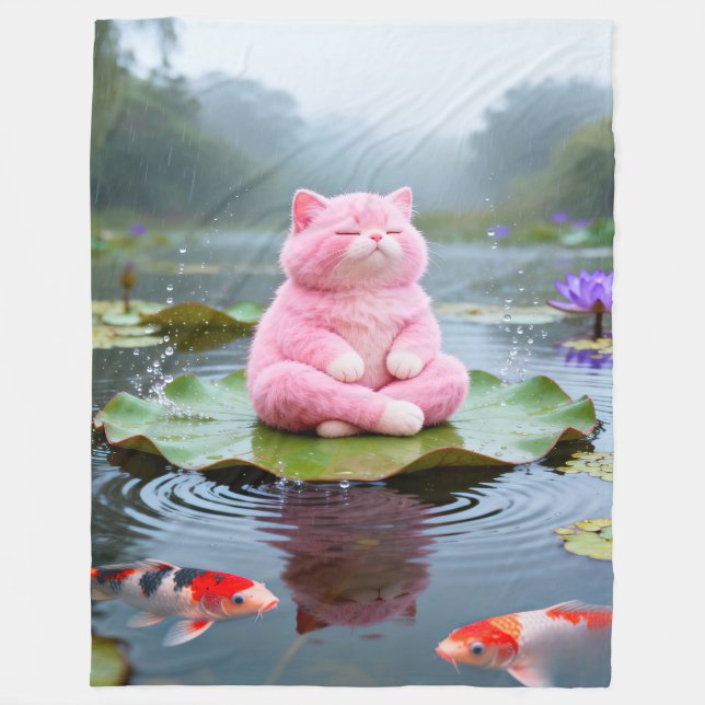 Couverture Polaire Pink Serenity 001 (Devant)