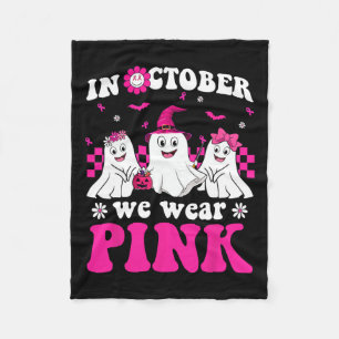 Couverture Polaire Pink Super Ghost Halloween Cancer du sein Prix