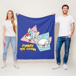 Couverture Polaire Pinky et le cerveau Graphiques de caractères rét