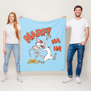 Couverture Polaire Pinky et le cerveau Pinky "Narf !"