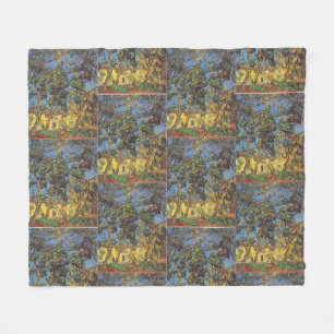 Couverture Polaire Pins de Van Gogh - Art de jardin classique