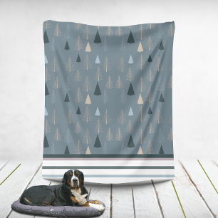Couverture Polaire Pins primitifs sur gris
