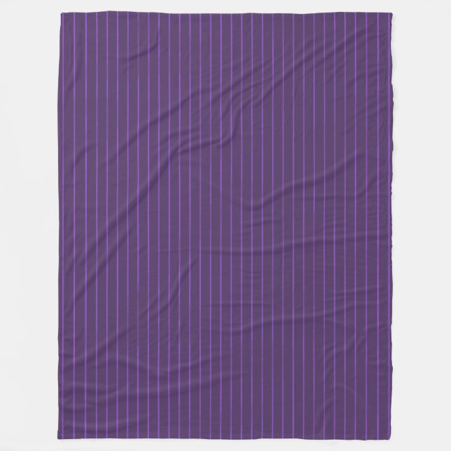 Couverture Polaire Pinstripes pourpres (Devant)