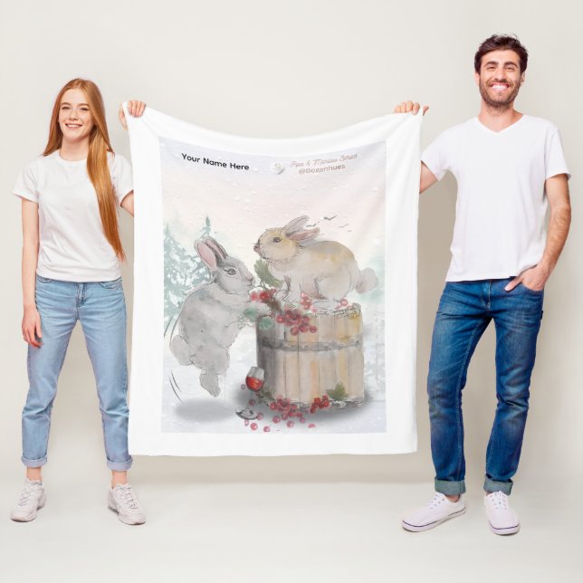 Couverture Polaire "Pipa & Marlow" Boganhues print (En situation)