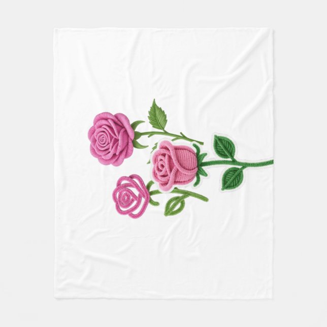 Couverture Polaire Pipe Cleaner Flower (Devant)