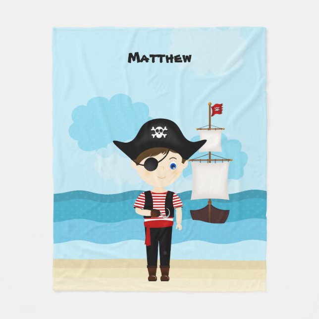 Couverture Polaire Pirate Boy (Devant)