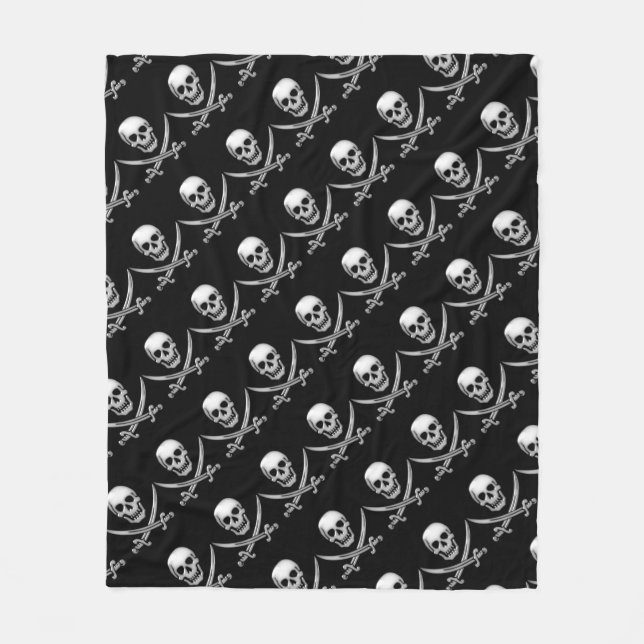 Couverture Polaire Pirate Skull and Sword Crossbones (TLAPD) (Devant)