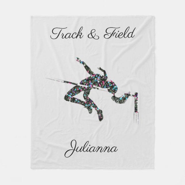 Couverture Polaire Piste et champ Haute barre Lumineuse Gris Fleece B (Devant)