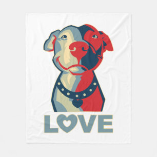 Couverture Polaire Pitbull - AMOUR