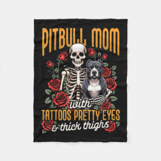 Couverture Polaire Pitbull Maman Pittie Maman Chien Maman Pitbull Mam
