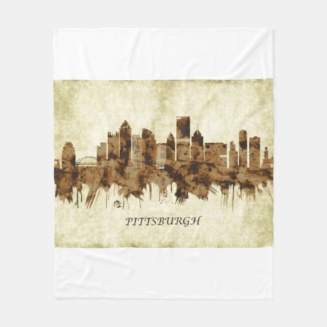 Couverture Polaire Pittsburgh Pennsylvania Cityscape (Devant)