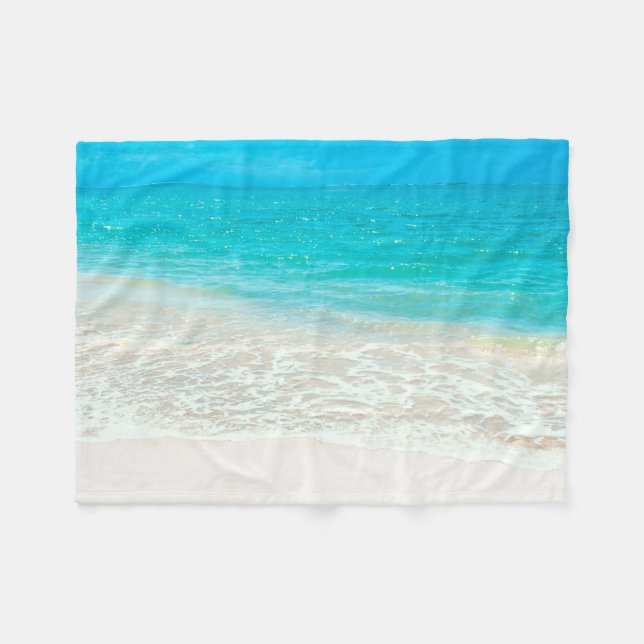 Couverture Polaire PixDezines plage polaire (Devant (Horizontal))