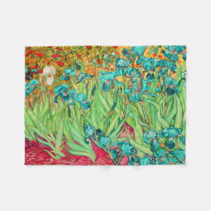 Couverture Polaire PixDezines van gogh/iris turquoises/st. remy