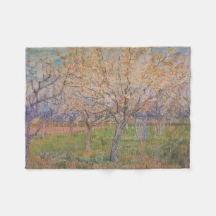 Couverture Polaire PixDezines Van Gogh/pêche blossoms/st. remy