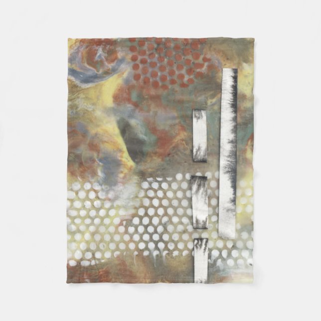 Couverture Polaire Pixels marbrés II (Devant)