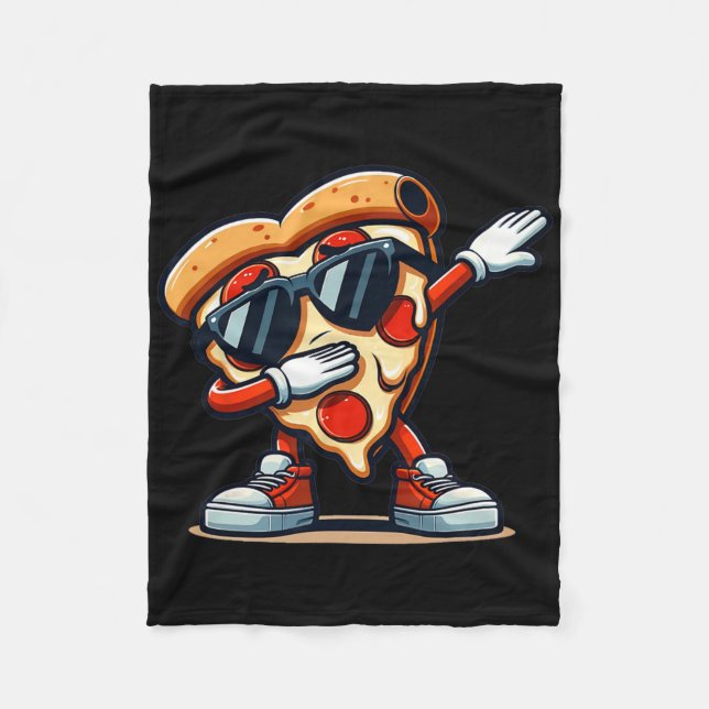 Couverture Polaire Pizza Dabbing Pizza Dancing Pizza Amour Anniversai (Devant)