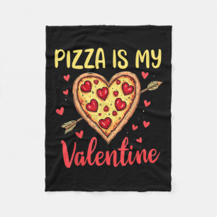 Couverture Polaire Pizza Est Mon Valentin Valentines Jour Coeur Peppe