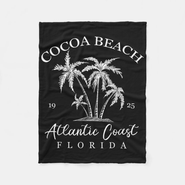 Couverture Polaire Plage de Cocoa, Floride Plage Design Tortue Tribal (Devant)