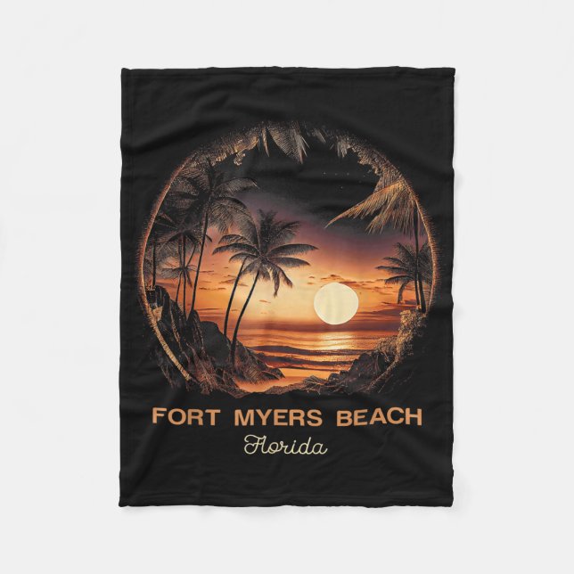 Couverture Polaire Plage de Fort Myers Floride (Devant)