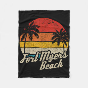 Couverture Polaire Plage de Fort Myers Floride Fl Coucher de soleil R