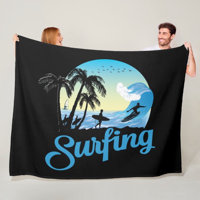 Couverture Polaire Plage de surf (En situation)