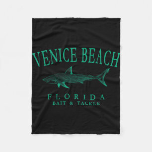 Couverture Polaire plage de Venise floride requin vintage pêche sarce